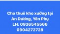 Chính chủ cho thuê kho xưởng tại phố An Dương, Yên Phụ,Tây Hồ, Hà Nội